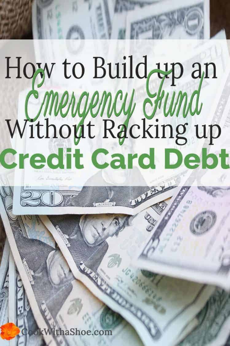 how to build up an emergency fund without racking up credit card debt