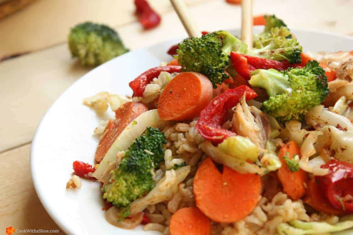 how to make cheap and easy stir fry close up