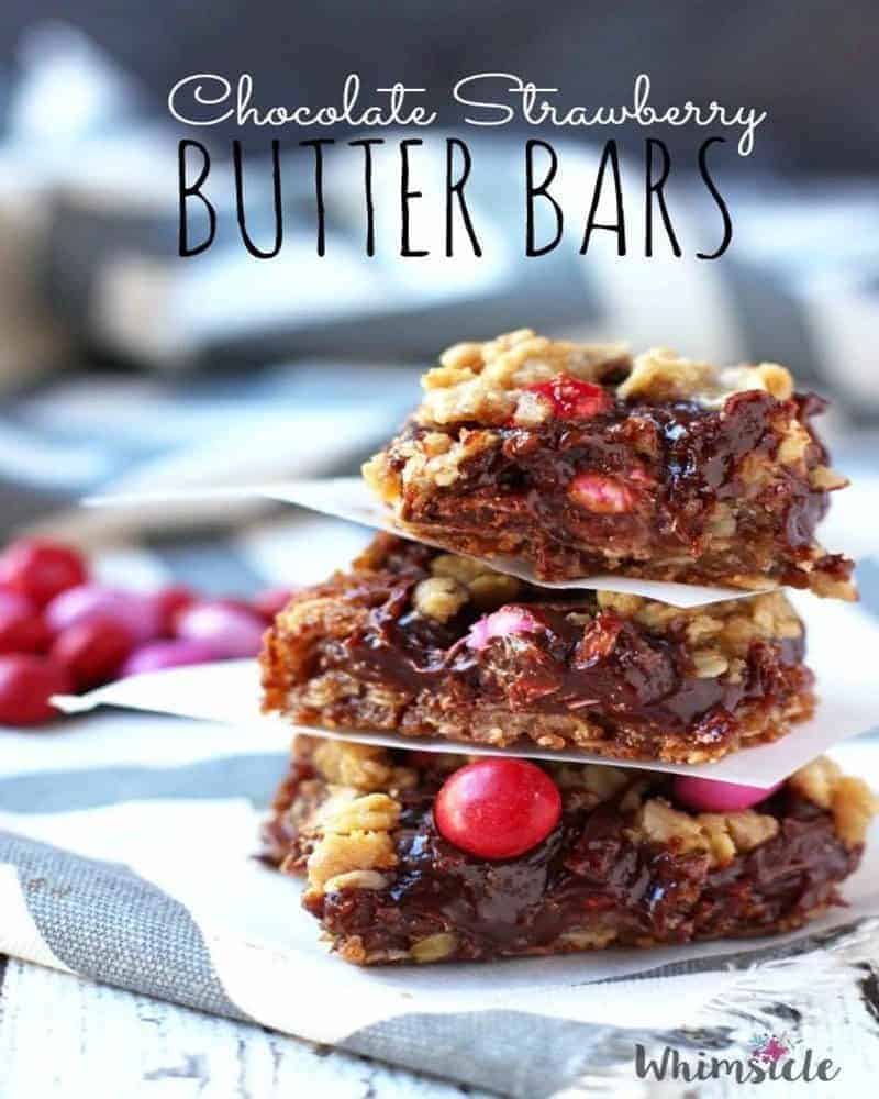 chocolate strawberry butter bars_Whimsicle Life