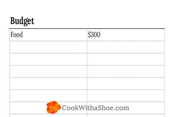 These 4 budget essentials need to be at the top of your budget!! |Cook With a Shoe