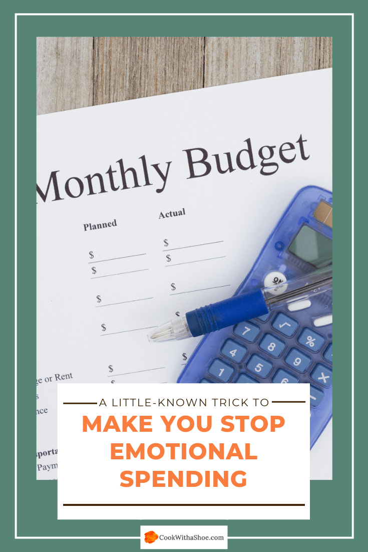 Inside: Ever dropped $100 bucks on clothes or garden supplies at Walmart, things you don’t need, just because you wanted to treat yourself for trying so hard and saying no all the time? Here are two tips to infuse fun back into your budget and spend without guilt. #stopoverspending #splurge #monthlybudget #moneytips #budgettips |Cook With a Shoe